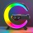1pc Smart Big G Colorful Speaker Atmosphere Light,  Audio Clock Alarm Wireless Mobile Phone Charger Night Light Desktop Decoration, Creative Night Light  Speaker Desktop Small Alarm Four-in-one Multi-function USB Charging Night Light
