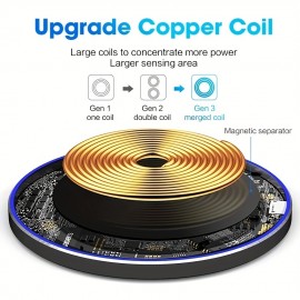 QI 15w Max Fast Wireless Charging Pad Fast Wireless Charger Pad Compatible With IPhone 14/13/12, Qi Wireless Charger For Samsung Galaxy S23 S22 Note 20/30 Ultra Android Phone (only For Phone Which Has Qi-Certified Charging Station)
